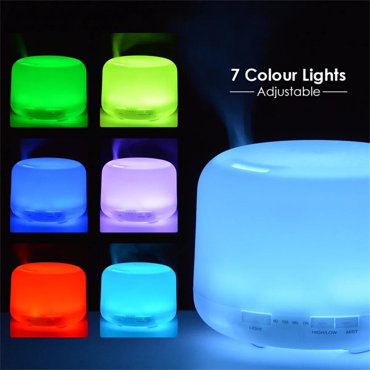 Air Humidifier With Colourful Night Lights