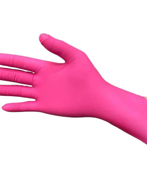 Fuchsia Nitrile Disposable Gloves Pink 20/50/100PCS Powder Latex Free