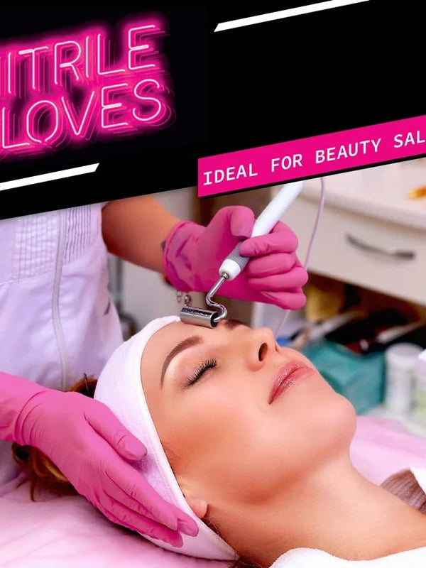 Fuchsia Nitrile Disposable Gloves Pink 20/50/100PCS Powder Latex Free