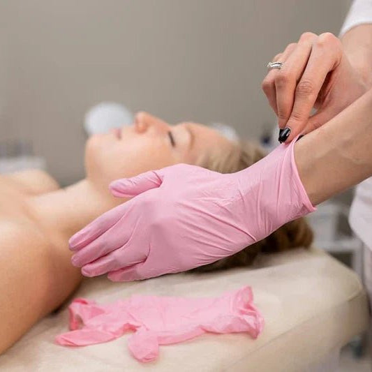 20/50/100PCS Pink Nitrile Gloves Disposable Powder & Latex Free