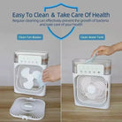 New 3 In 1 Fan AIr Conditioner Household Mini Air Cooler LED Night Light Portable