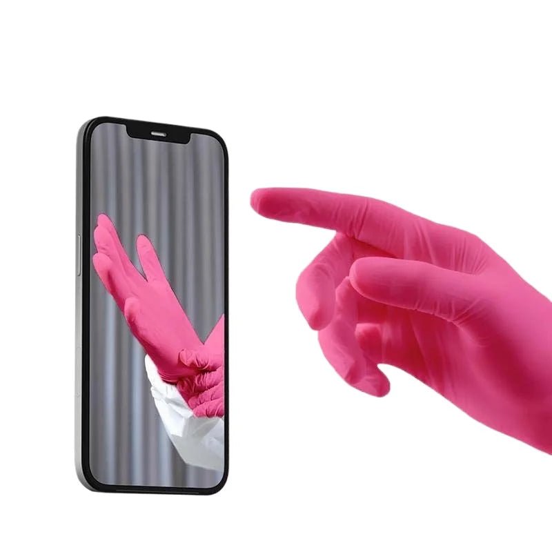 Fuchsia Nitrile Disposable Gloves Pink 20/50/100PCS Powder Latex Free