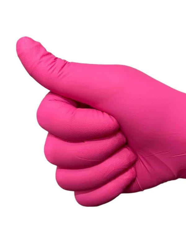 Fuchsia Nitrile Disposable Gloves Pink 20/50/100PCS Powder Latex Free