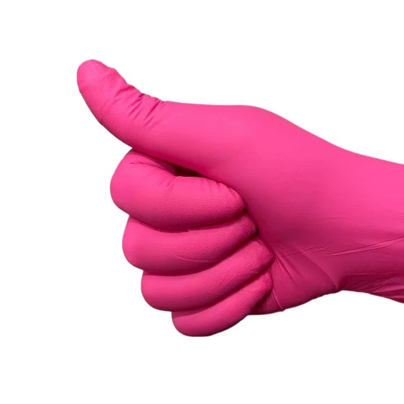 Fuchsia Nitrile Disposable Gloves Pink 20/50/100PCS Powder Latex Free
