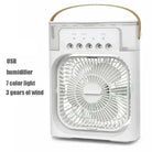 New 3 In 1 Fan AIr Conditioner Household Mini Air Cooler LED Night Light Portable