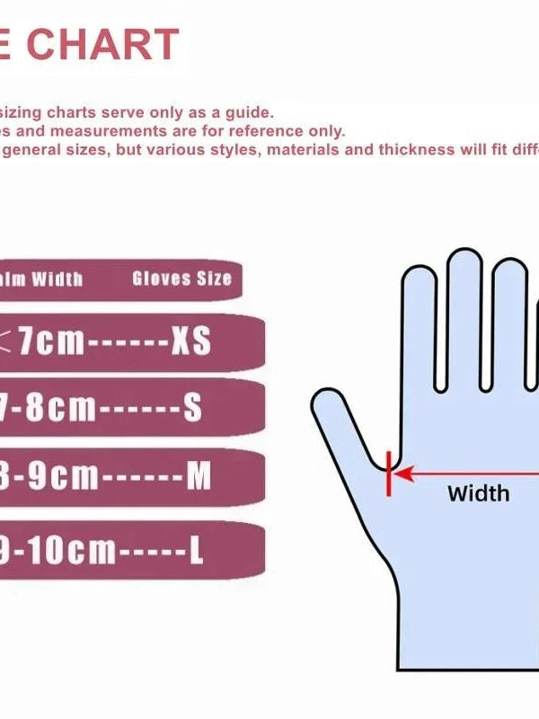 Fuchsia Nitrile Disposable Gloves Pink 20/50/100PCS Powder Latex Free