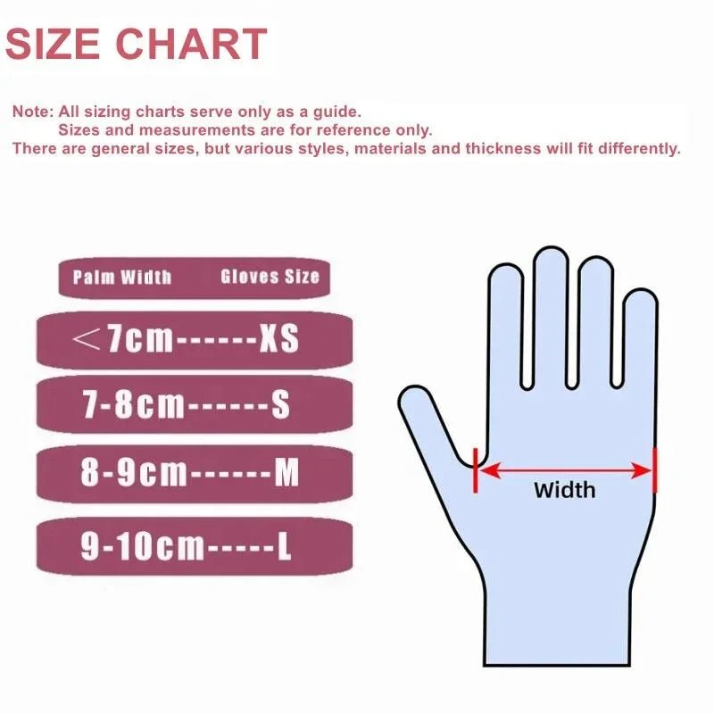 Fuchsia Nitrile Disposable Gloves Pink 20/50/100PCS Powder Latex Free