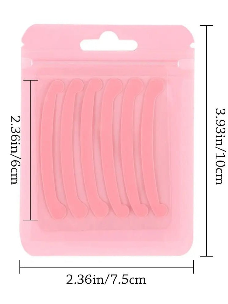 6Pcs Eyelashes Lifting Silicone Stripe Reusable Lash Lift