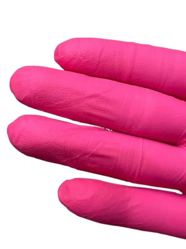 Fuchsia Nitrile Disposable Gloves Pink 20/50/100PCS Powder Latex Free