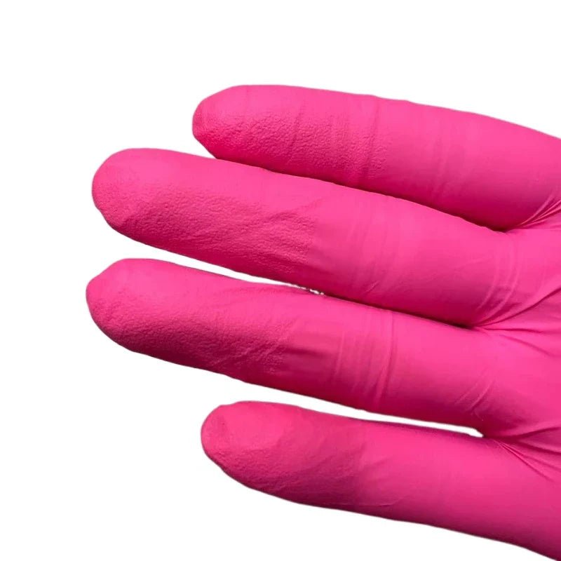 Fuchsia Nitrile Disposable Gloves Pink 20/50/100PCS Powder Latex Free