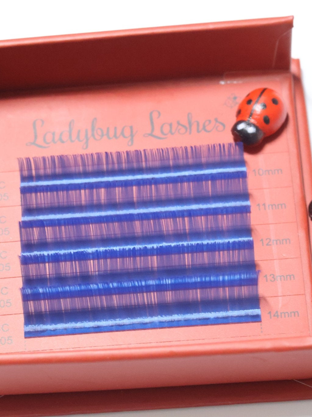 🌈 Bold Colour Volume Lashes 🌈 0.05mm 5-Row Tray 10–14mm Mix