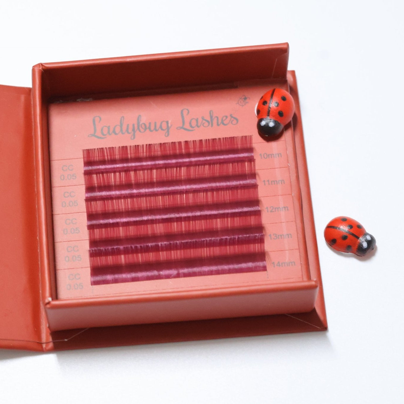 🌈 Bold Colour Volume Lashes 🌈 0.05mm 5-Row Tray 10–14mm Mix