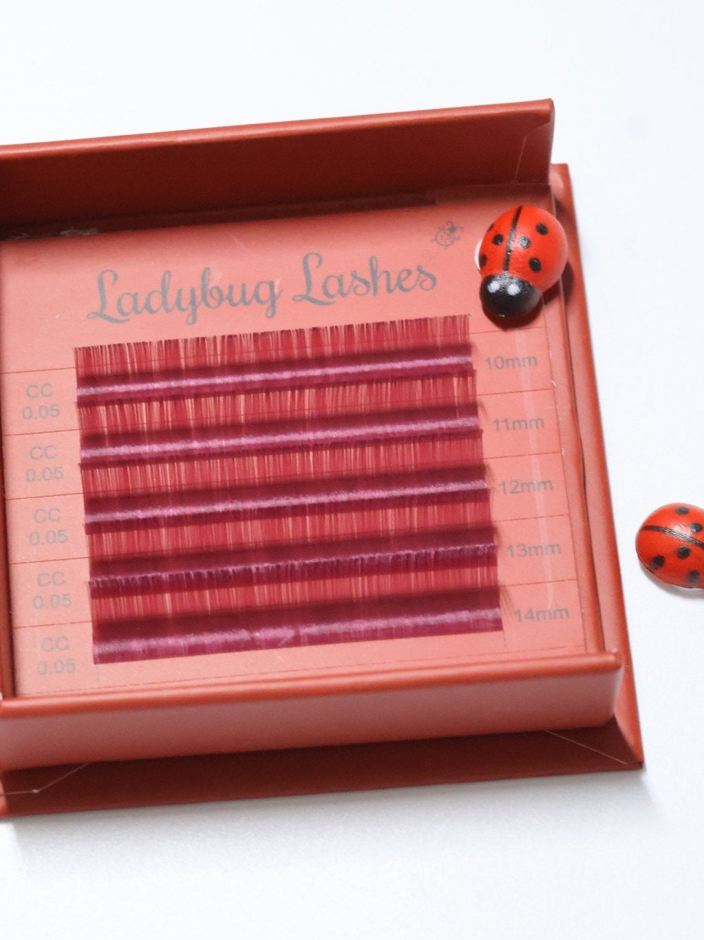 🌈 Bold Colour Volume Lashes 🌈 0.05mm 5-Row Tray 10–14mm Mix