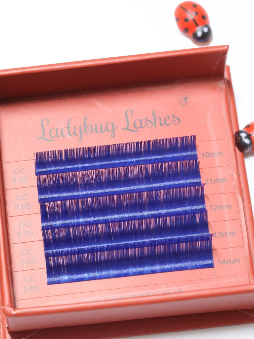 🌈 Bold Colour Volume Lashes 🌈 0.05mm 5-Row Tray 10–14mm Mix