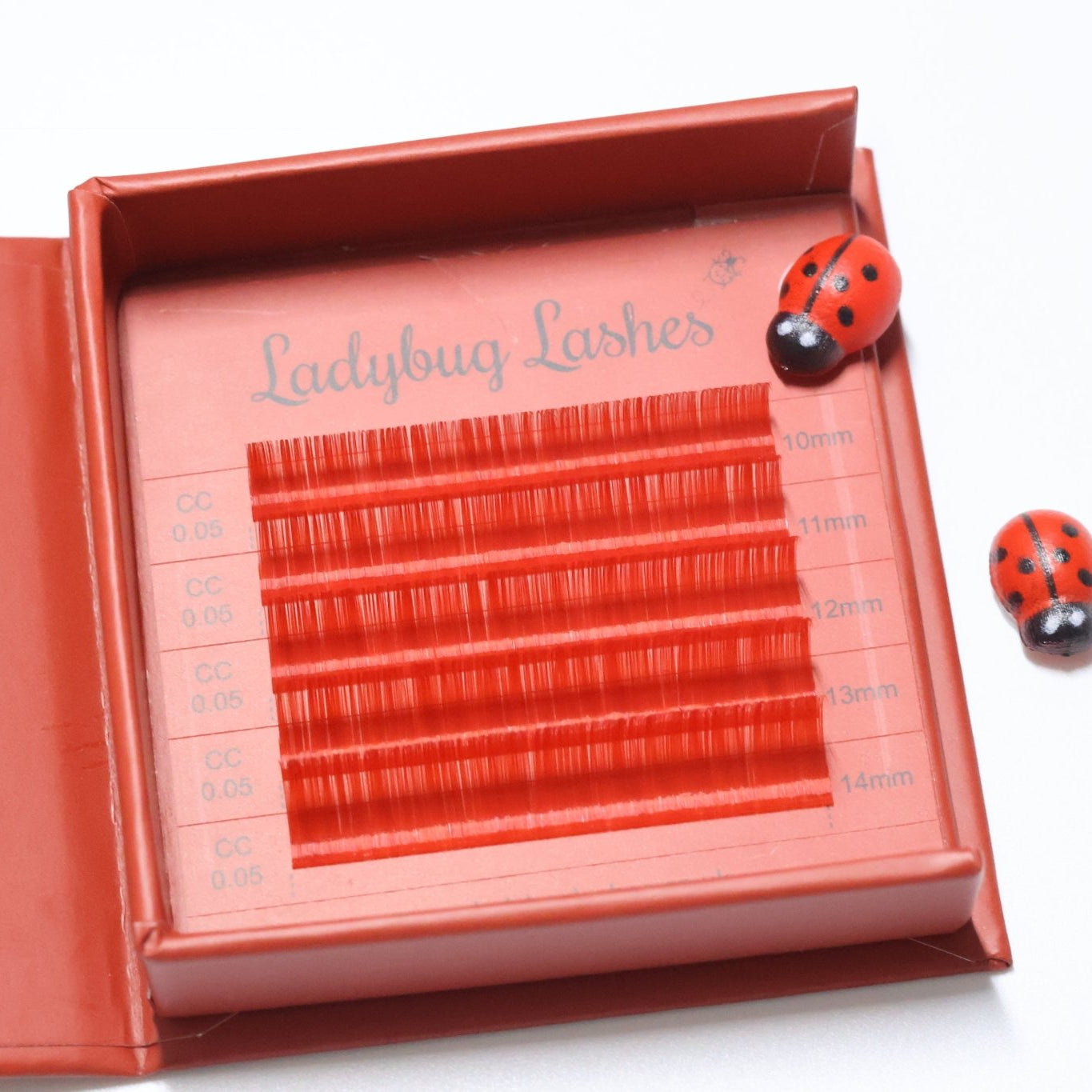 🌈 Bold Colour Volume Lashes 🌈 0.05mm 5-Row Tray 10–14mm Mix