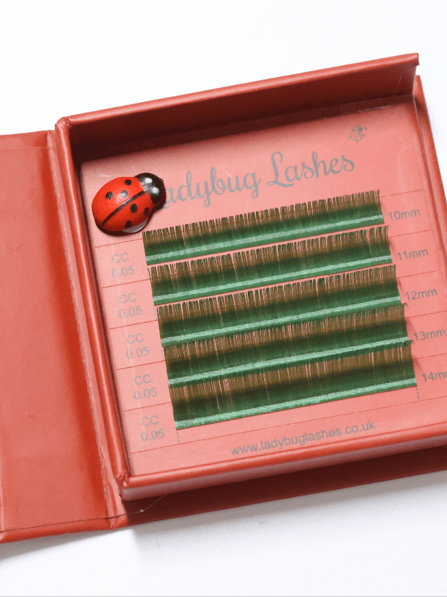 🌈 Bold Colour Volume Lashes 🌈 0.05mm 5-Row Tray 10–14mm Mix