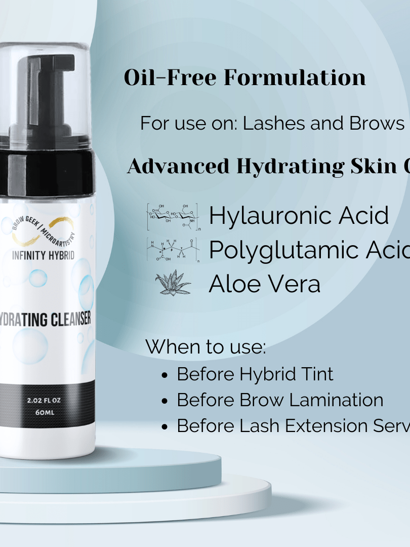 INFINITY HYDRATING BROW SHAMPOO CLEANSER 60ML BULK BUY 3/5