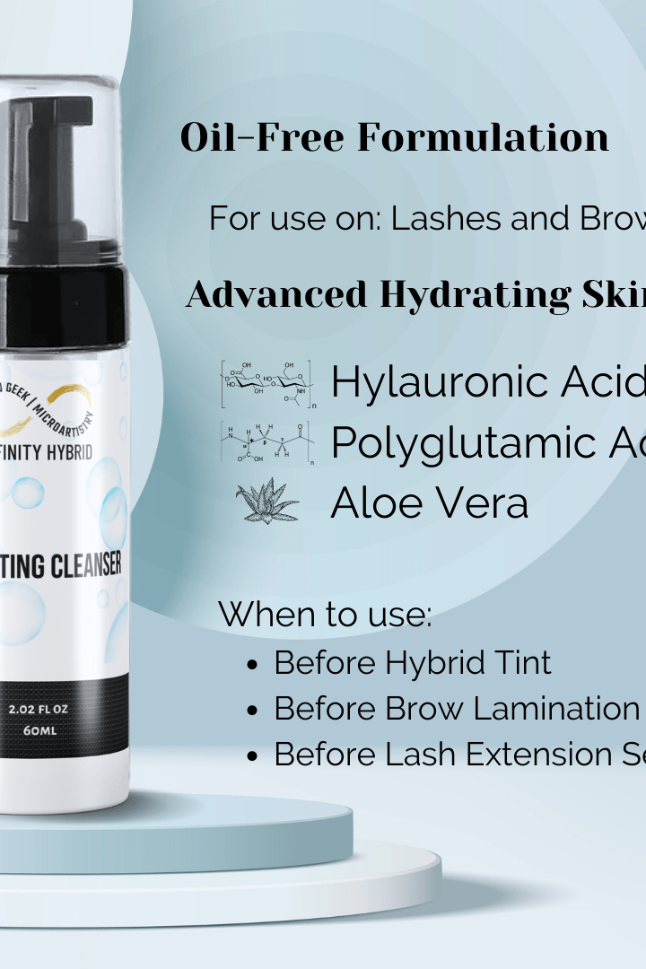 INFINITY HYDRATING BROW SHAMPOO CLEANSER 60ML BULK BUY 3/5