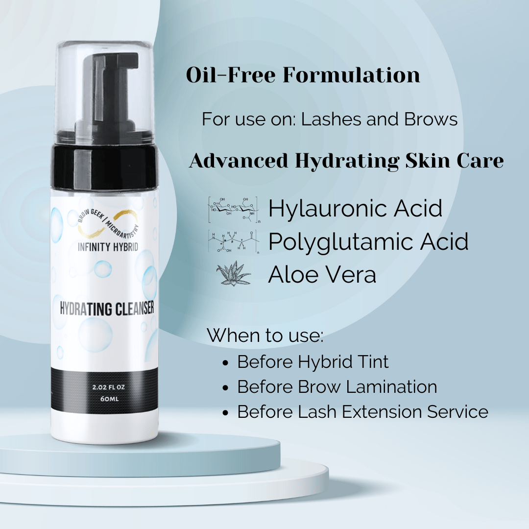 INFINITY HYDRATING BROW SHAMPOO CLEANSER 60ML BULK BUY 3/5