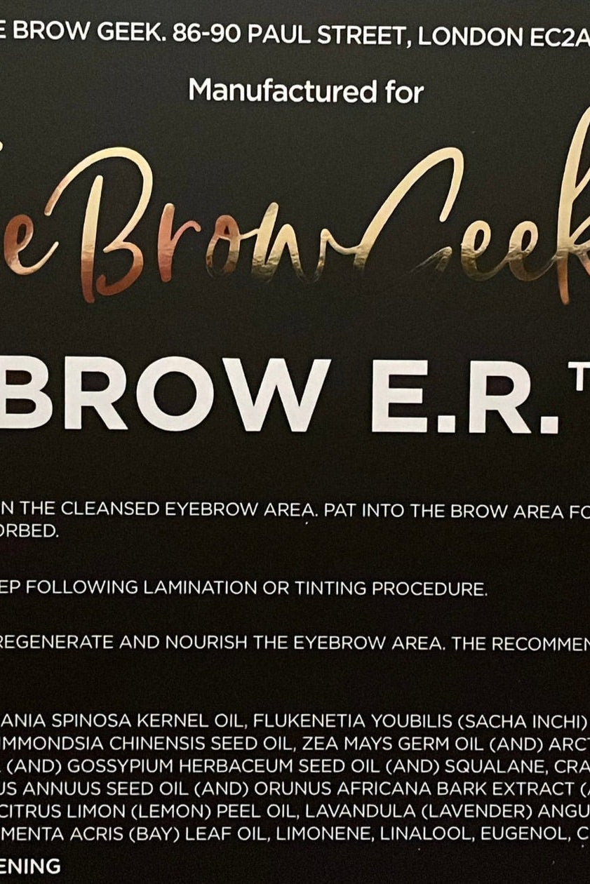 Brow E.R - Brow lamination aftercare Oil / Nourish BULK RETAIL OPTIONS