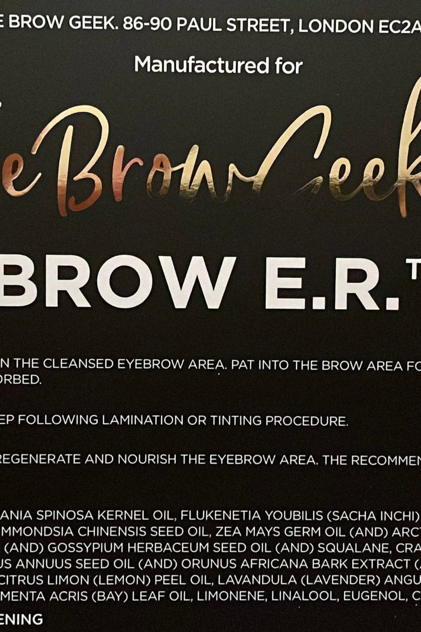 Brow E.R - Brow lamination aftercare Oil / Nourish
