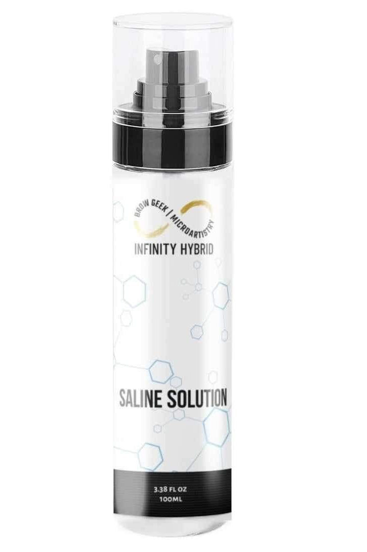 INFINITY SALINE SOLUTION 100ML - YOUR MUST HAVE BROW KIT PRODUCT