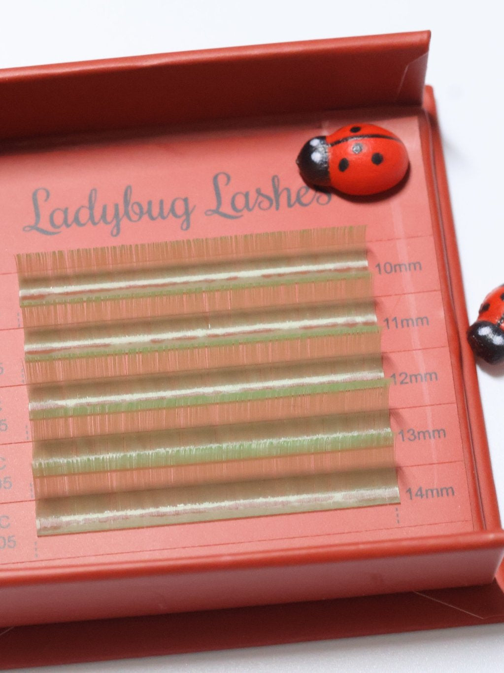 🌈 Bold Colour Volume Lashes 🌈 0.05mm 5-Row Tray 10–14mm Mix