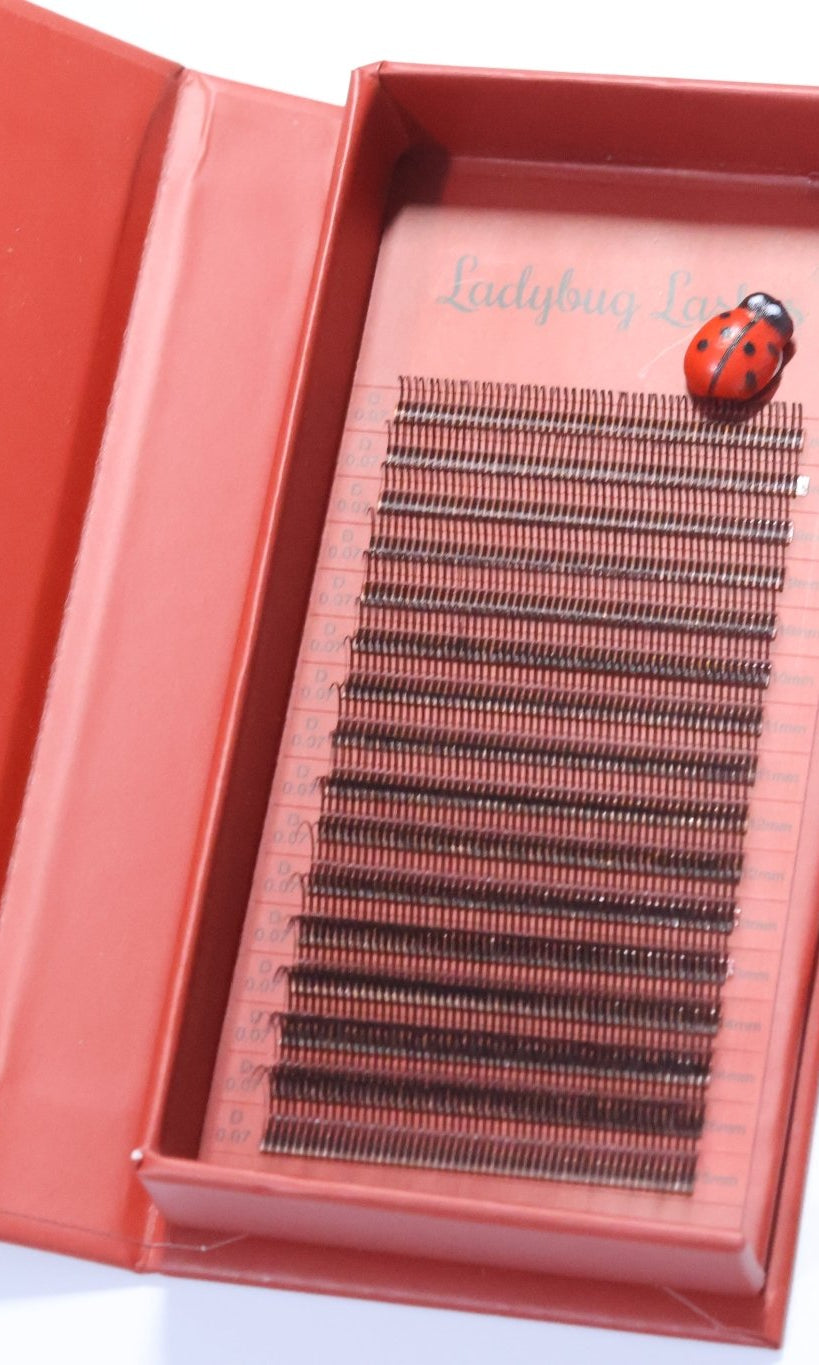 🤎 Brown Angel Lash Mixed Tray 🤎 Pre-Made Fans Soft & Natural