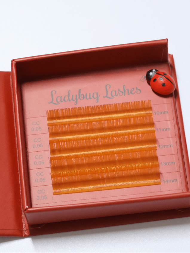 🌈 Bold Colour Volume Lashes 🌈 0.05mm 5-Row Tray 10–14mm Mix