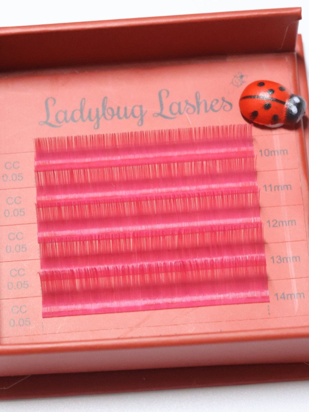 🌈 Bold Colour Volume Lashes 🌈 0.05mm 5-Row Tray 10–14mm Mix