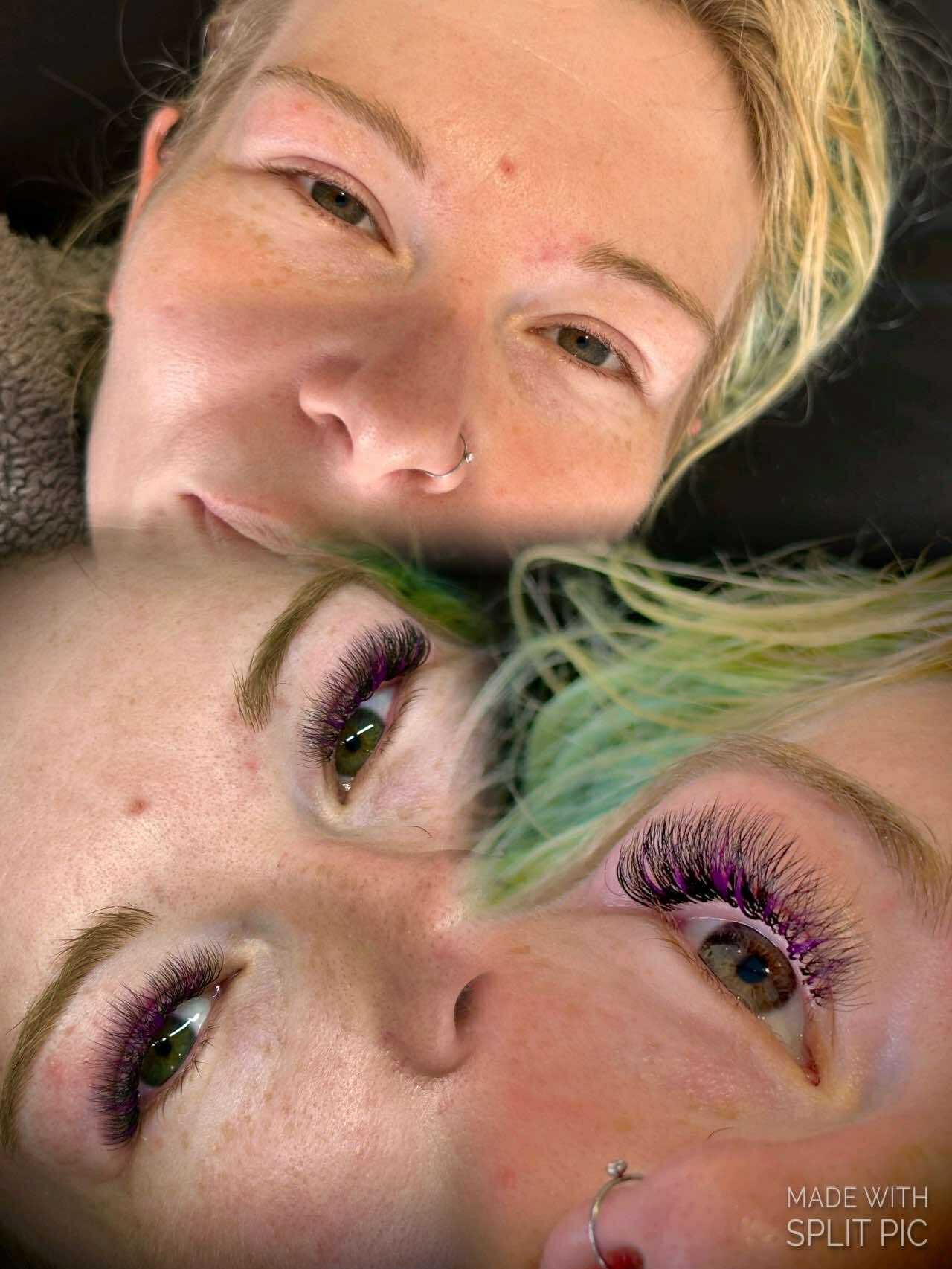 🌈 Bold Colour Volume Lashes 🌈 0.05mm 5-Row Tray 10–14mm Mix