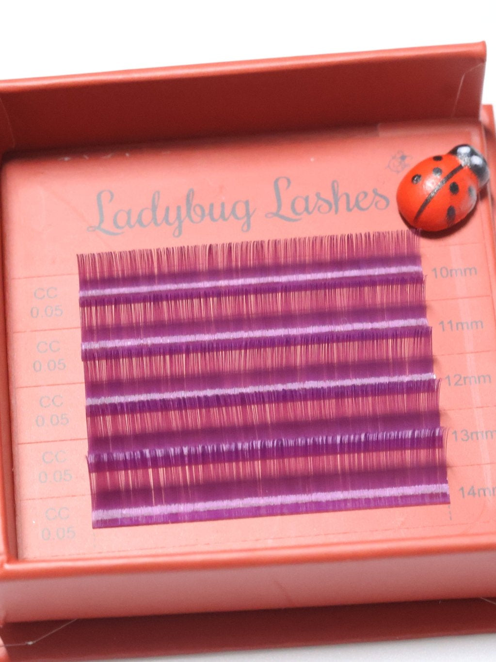 🌈 Bold Colour Volume Lashes 🌈 0.05mm 5-Row Tray 10–14mm Mix