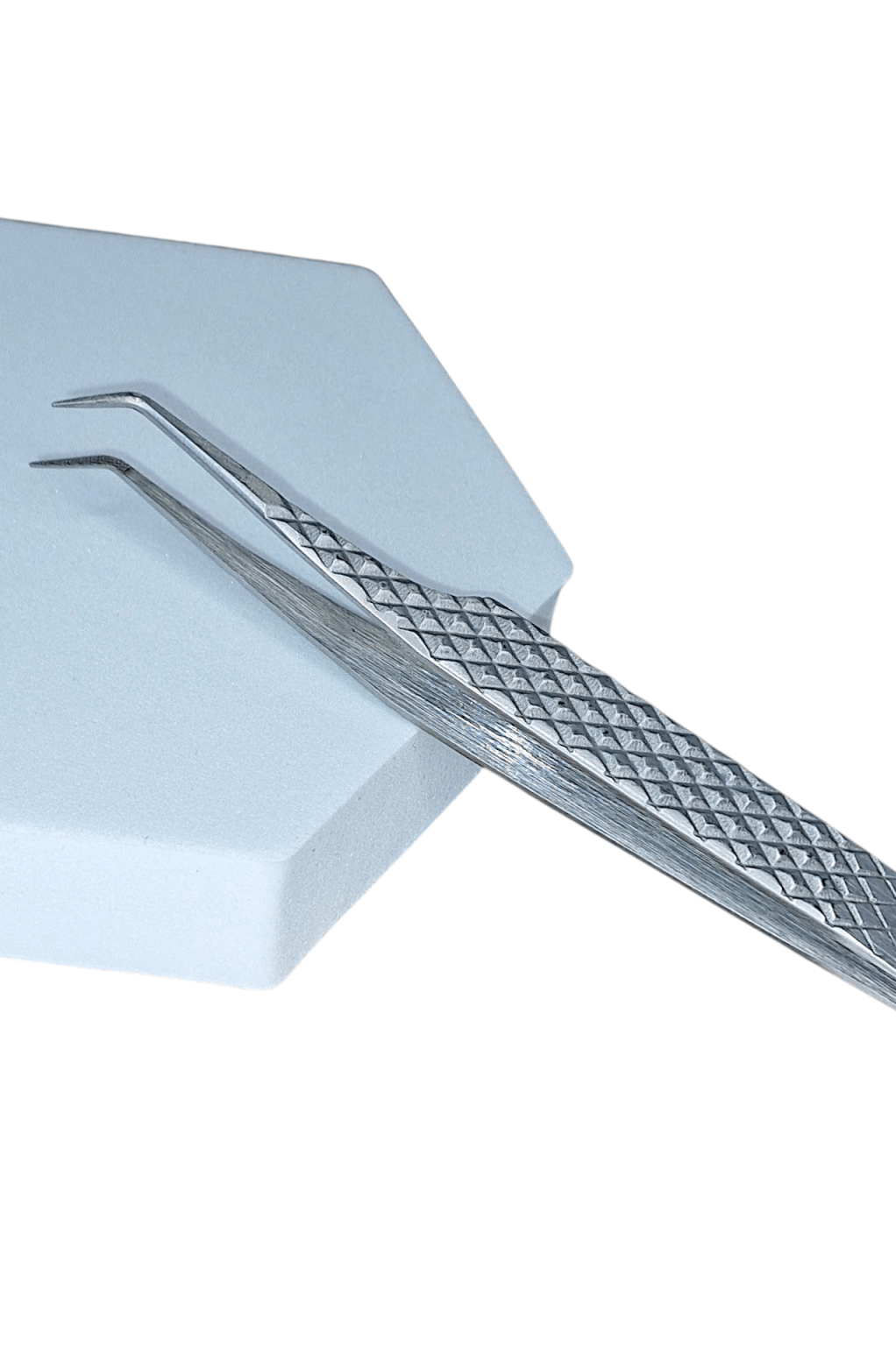 New Style 45 Degree Fibre Grip Tweezers – Versatile for Isolation & Fans