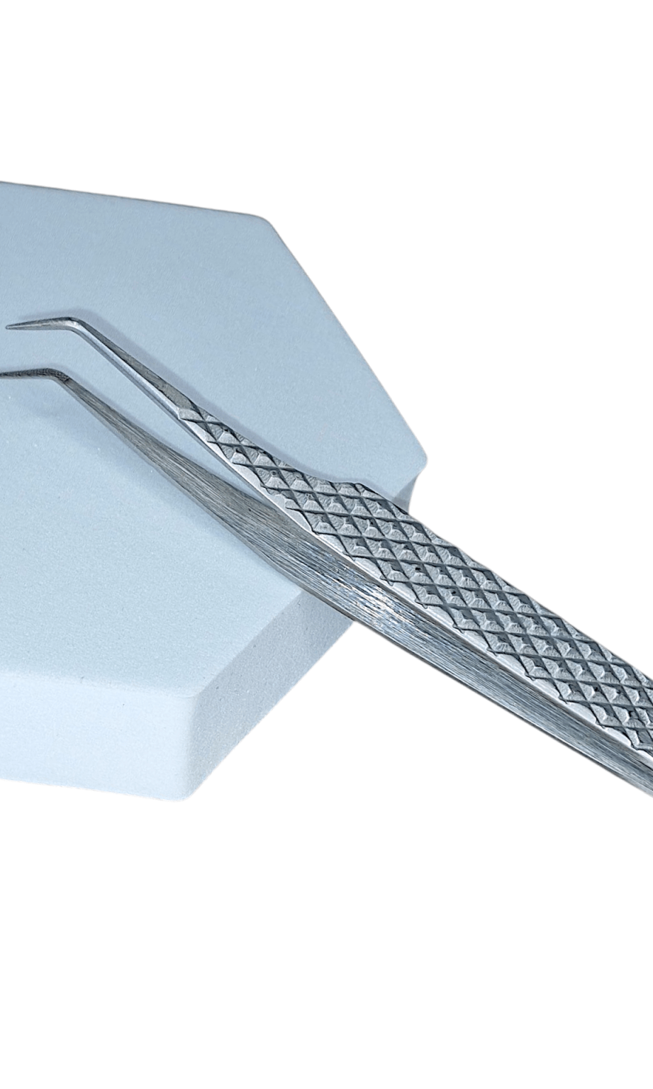 New Style 45 Degree Fibre Grip Tweezers – Versatile for Isolation & Fans