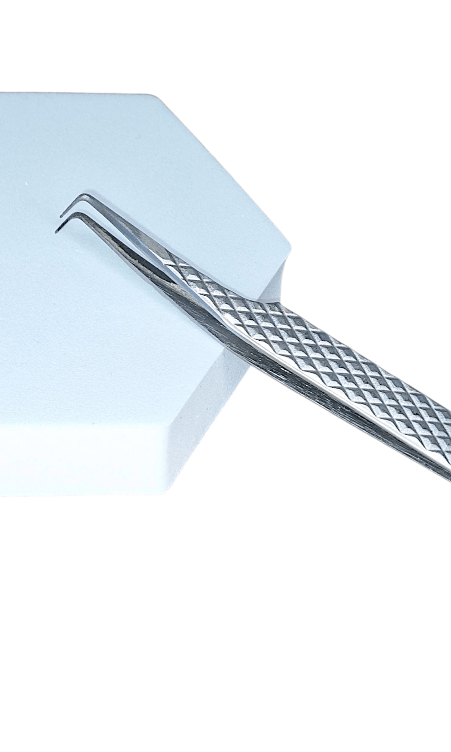 Precision Classic 90° Tweezers with Fibre Grip – Isolation & Fan Tool