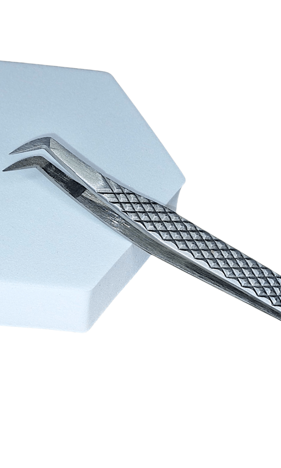 Halo 90 Tweezers with Fibre Grip – Perfect for Promade, Classic & Volume Lashes