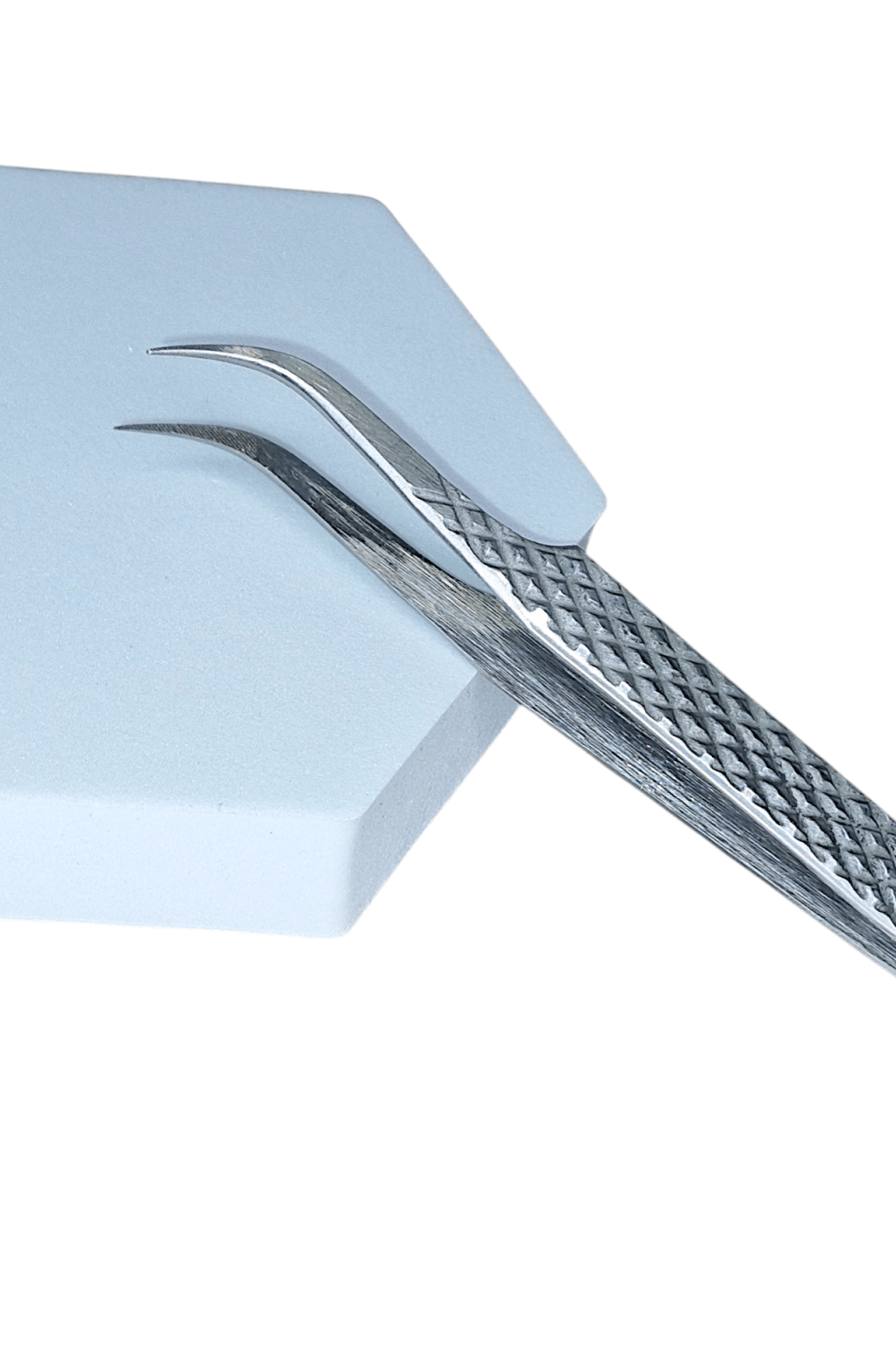 All Purpose Curved 60 Degree Fibre Grip Tweezers – Isolation & Fan Tool