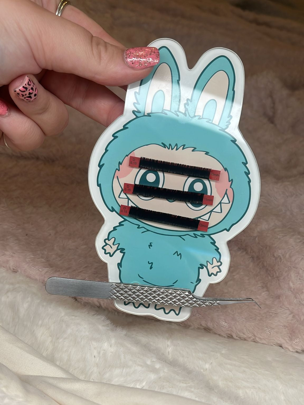 Adorable Labubu-Inspired Lash Tiles