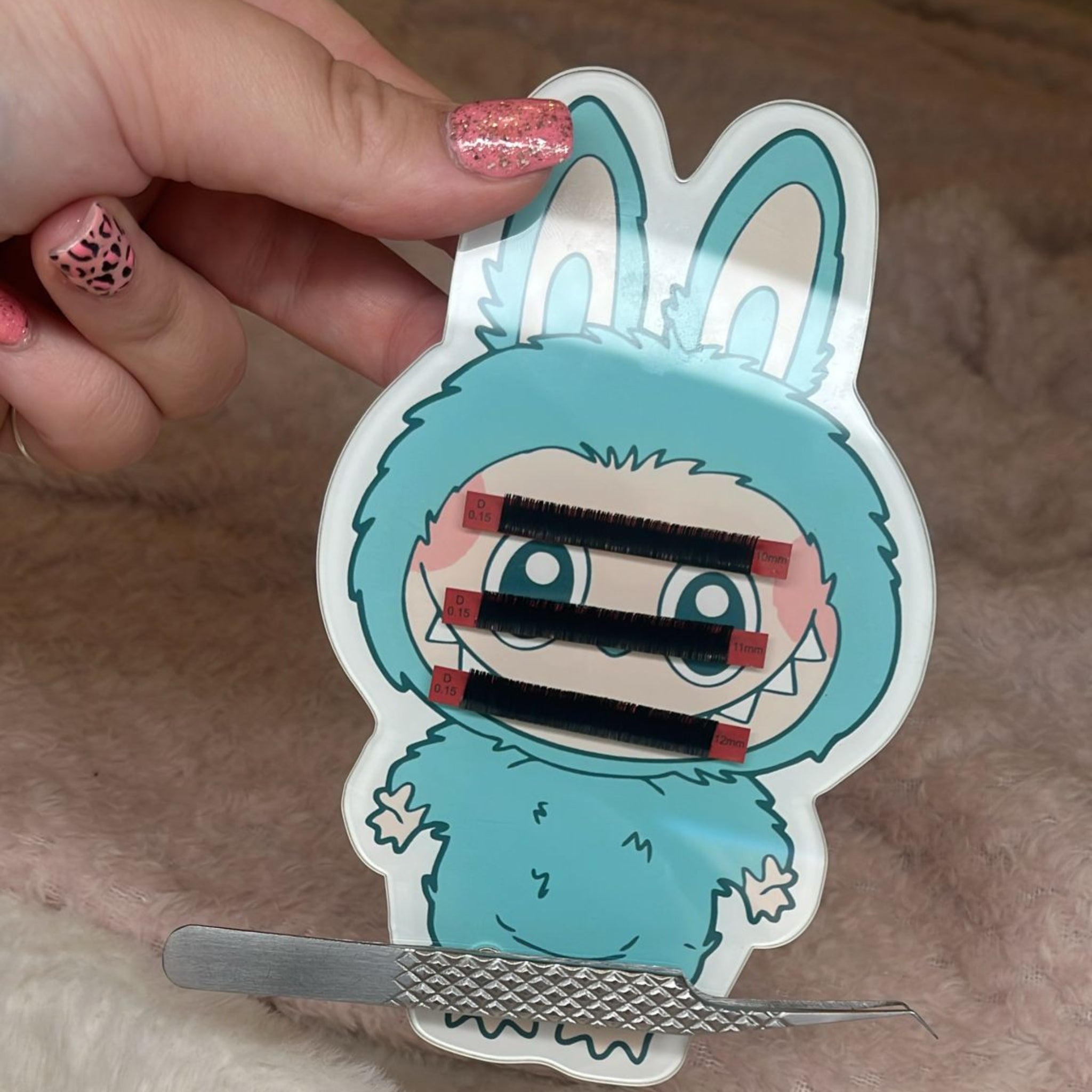 Adorable Labubu-Inspired Lash Tiles