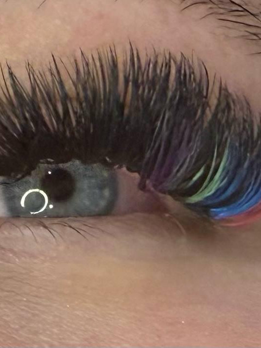 🌈 Bold Colour Volume Lashes 🌈 0.05mm 5-Row Tray 10–14mm Mix
