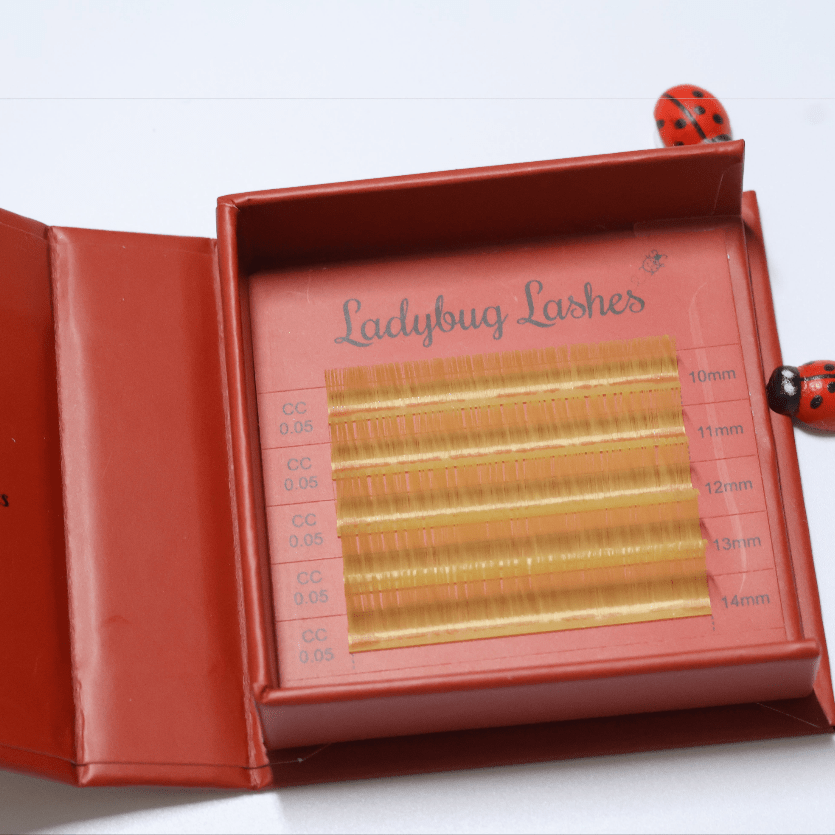 🌈 Bold Colour Volume Lashes 🌈 0.05mm 5-Row Tray 10–14mm Mix