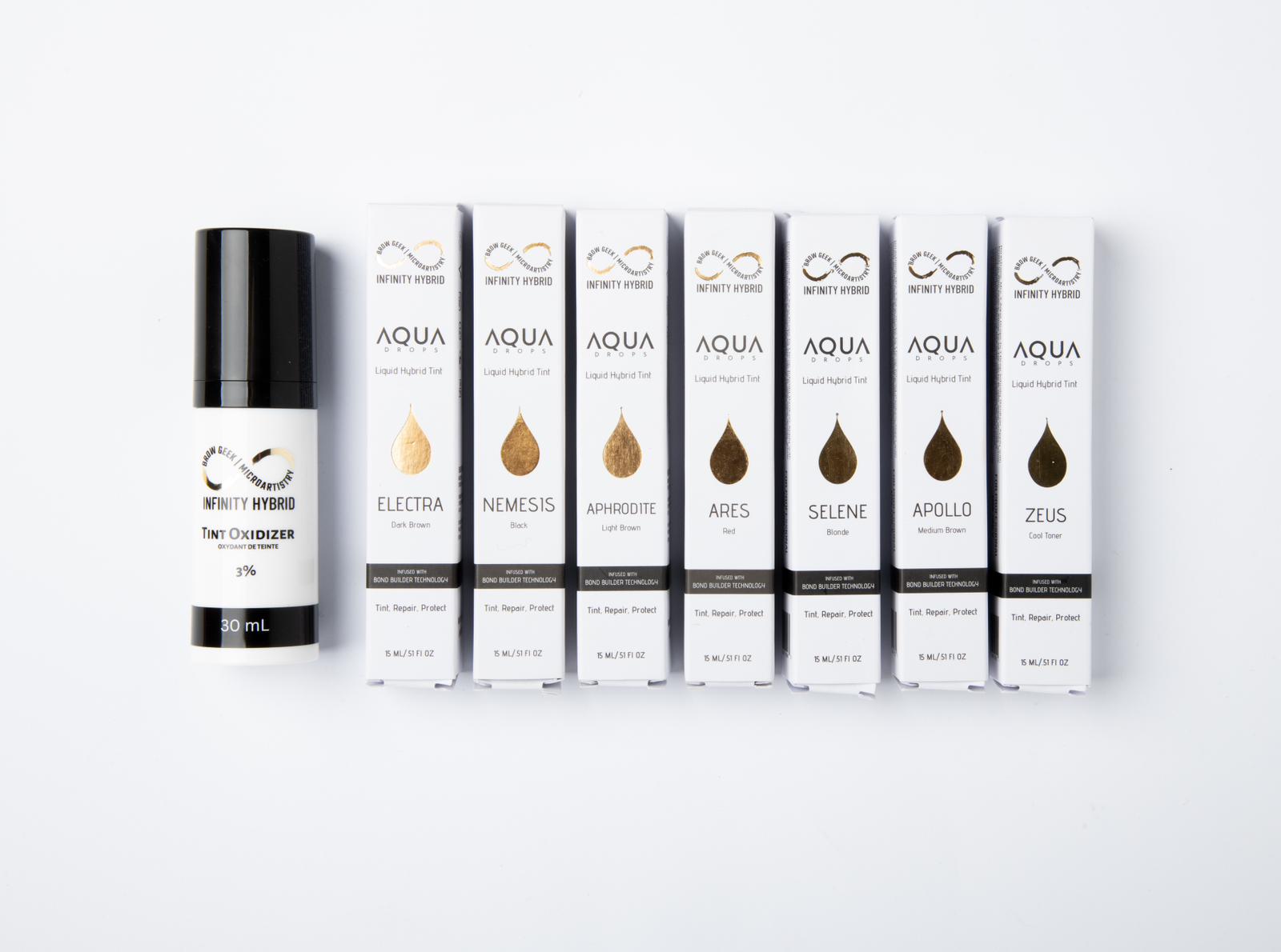 AQUA DROPS KITS - The Best Brow Hybrid Stain with Bond Builder INFINITY