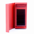 Ladybug Lashes 8D Clover Lash 16 Row Tray showing full tray of 8D clover lash extensions from above