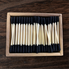 Eco-Friendly Bamboo Cotton Buds – Pack of 200 Black