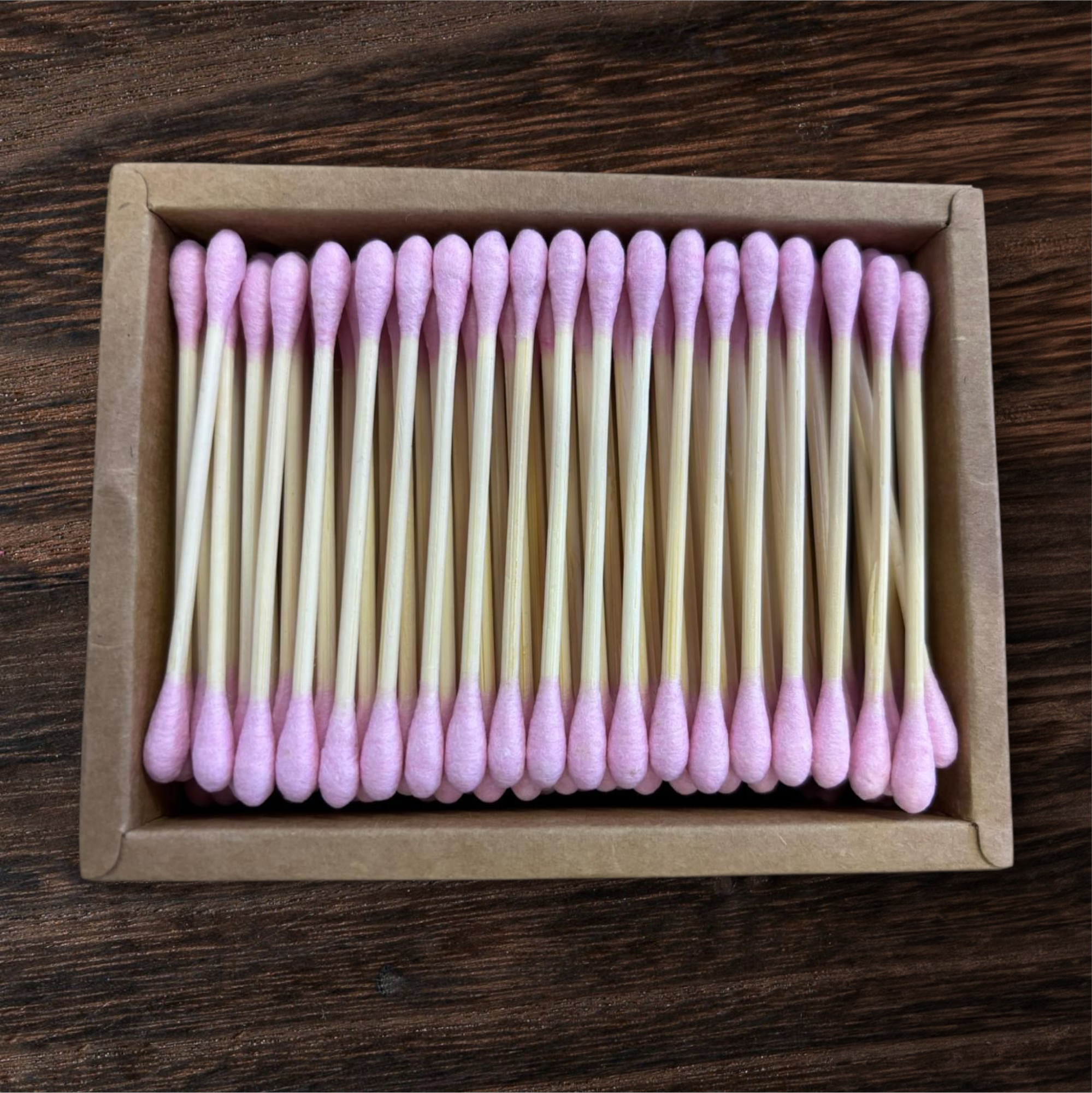 Eco-Friendly Bamboo Cotton Buds – Pack of 200 Pink