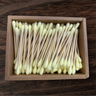 Eco-Friendly Bamboo Cotton Buds – Pack of 200 Yellow