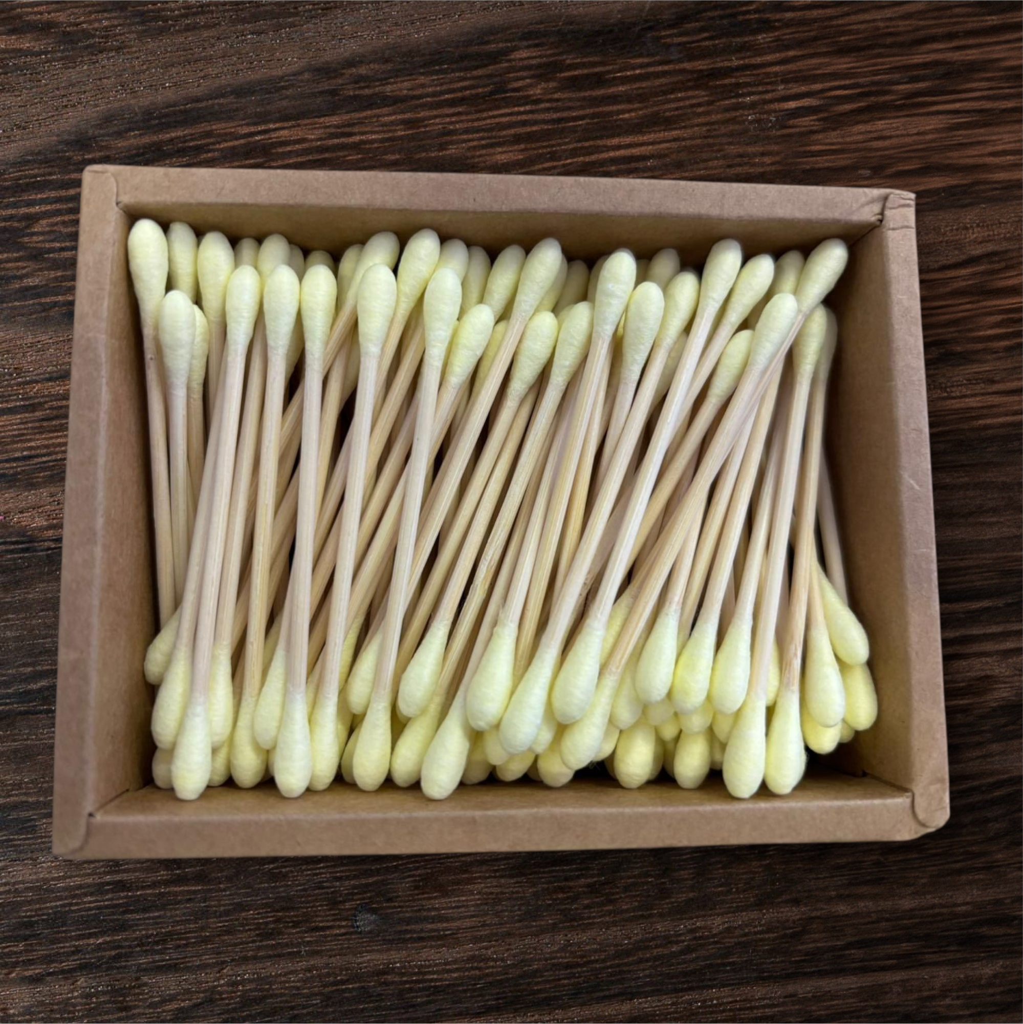 Eco-Friendly Bamboo Cotton Buds – Pack of 200 Yellow