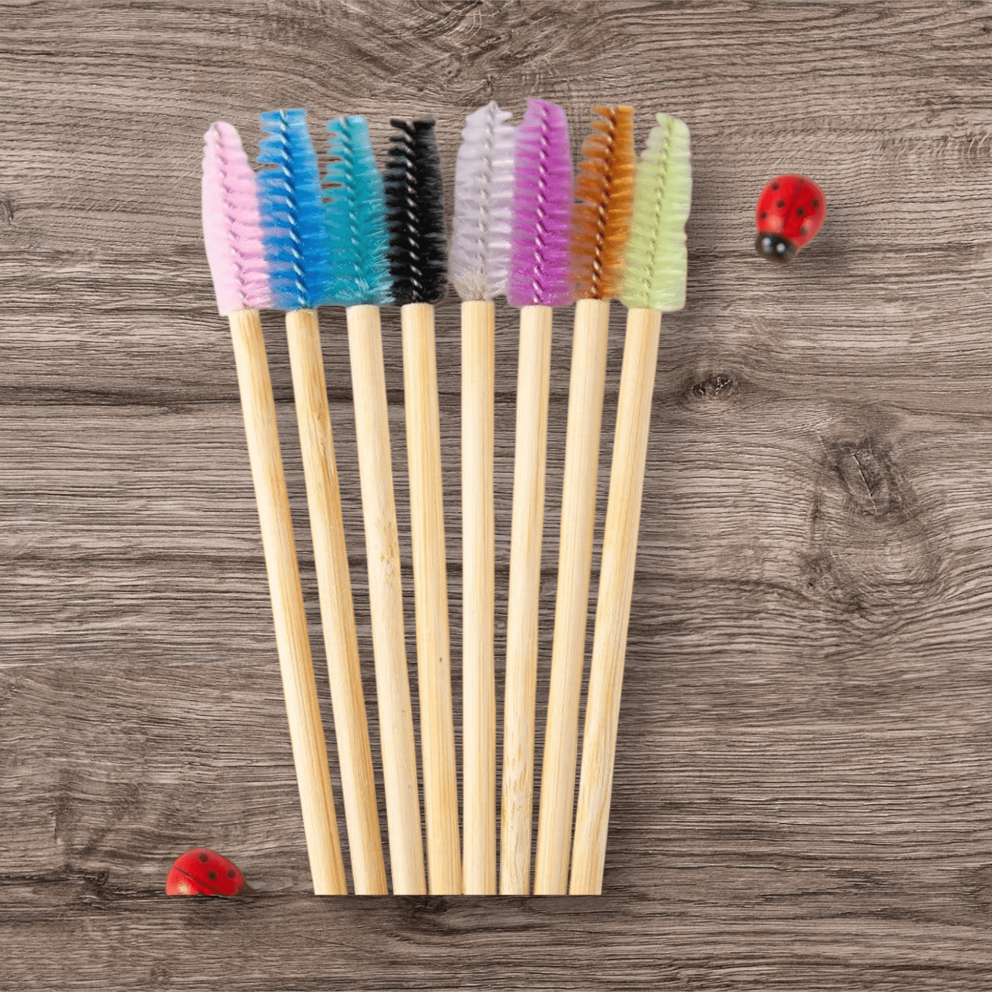 Eco-Friendly Colour Bamboo Spoolies – 50 Pack