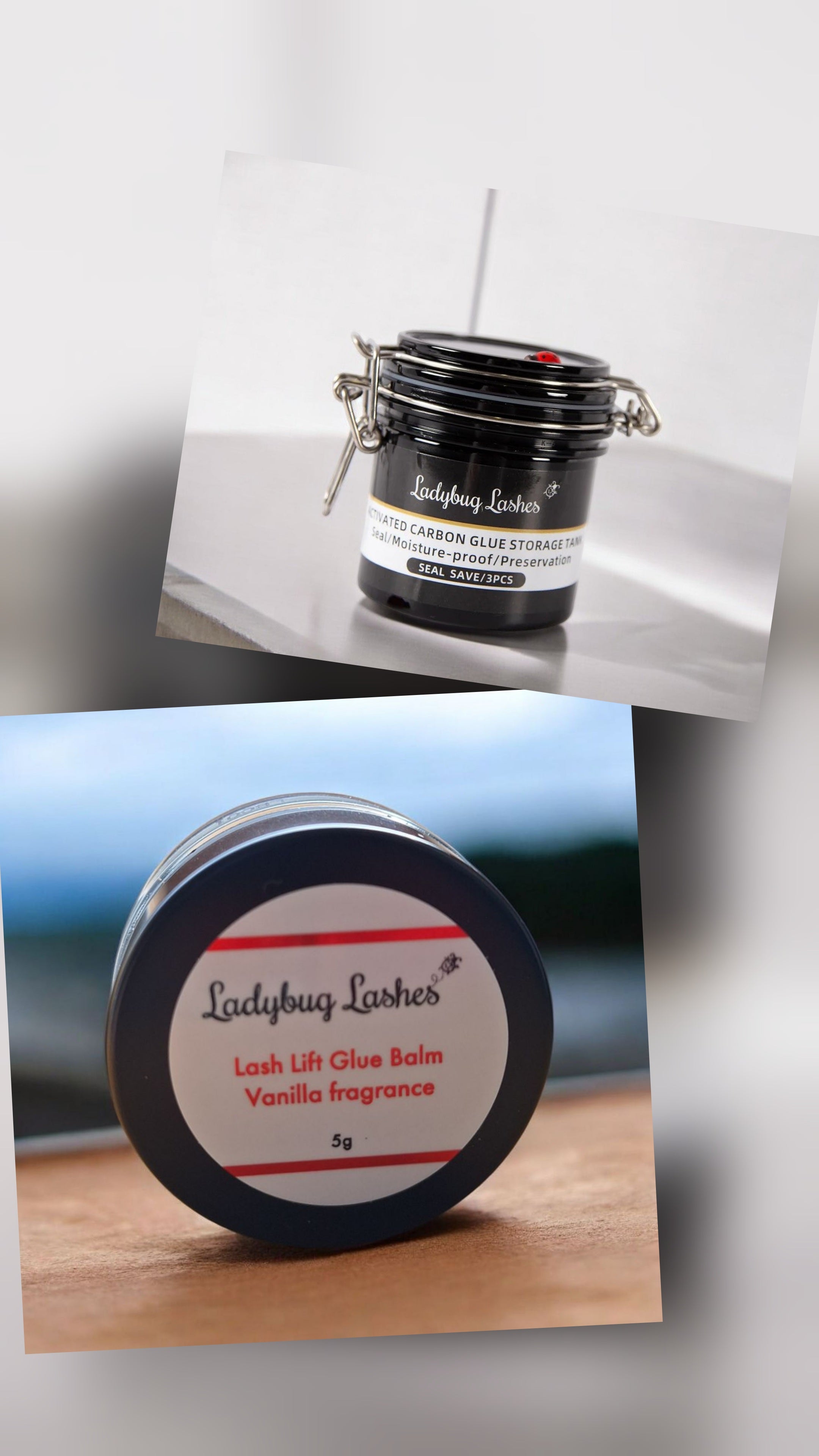 Glue Balm for Lash Lifts – Gentle, Balm Formula with storage container