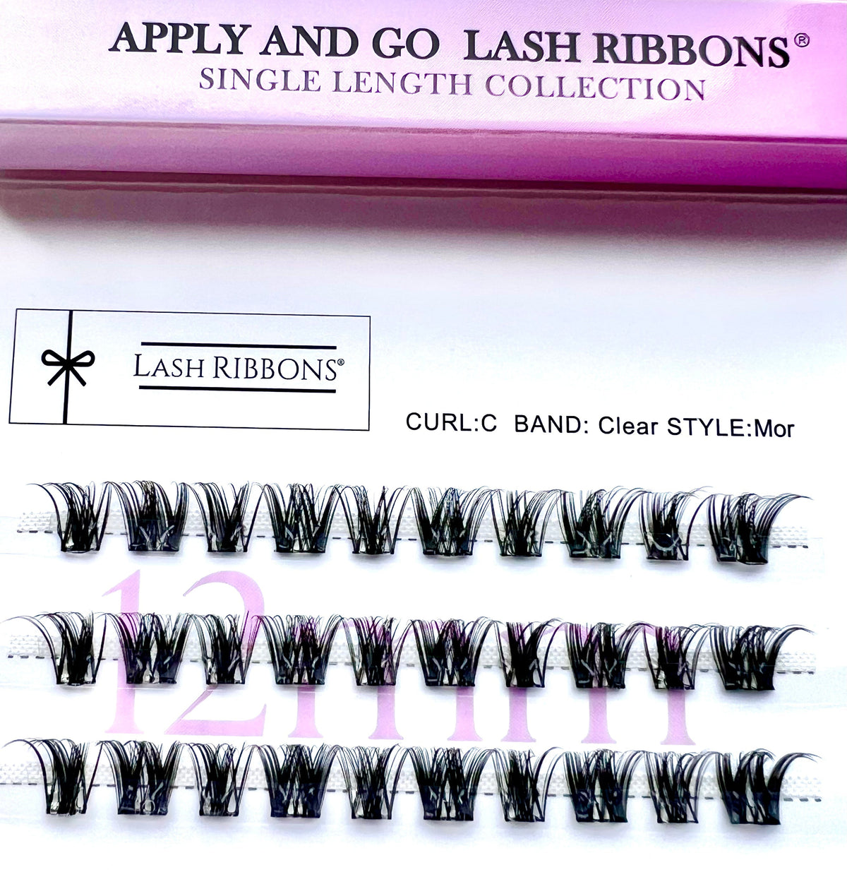 Lash Ribbons Mor Pre-Glued Lash Clusters – product image 1